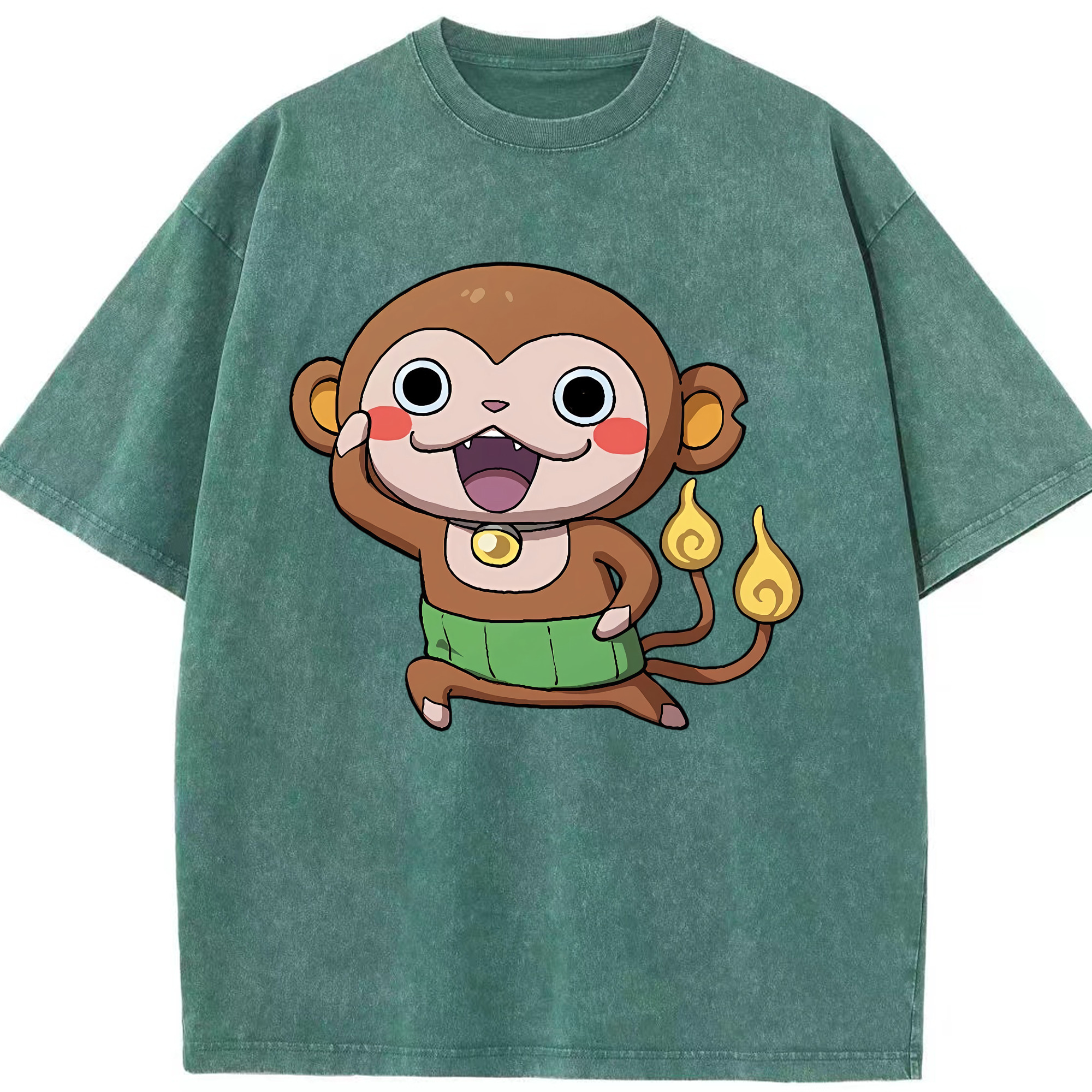 （画像用） 妖怪ウォッチ Yo-kai Watch 綿100% ヴィンテージ風 半袖Tシャツ（フロントプリント）